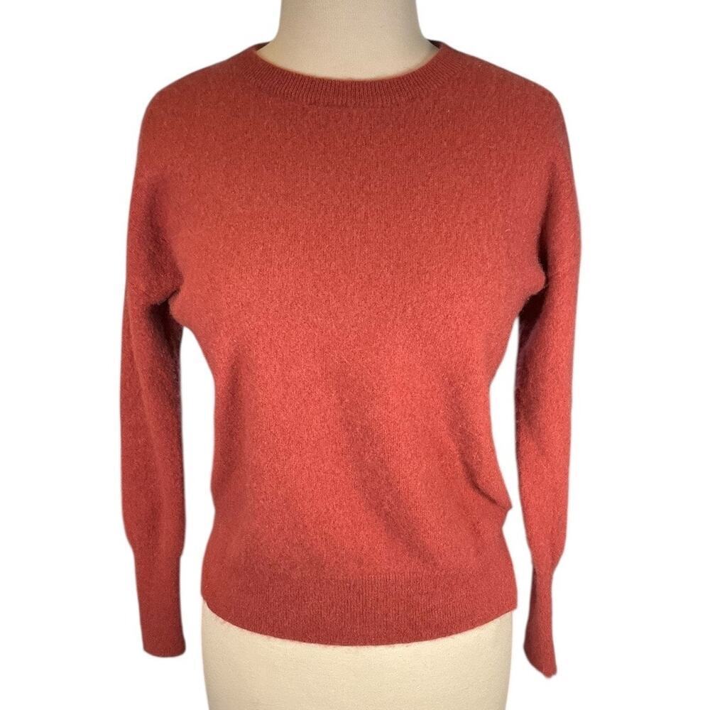 Tahari 100% Cashmere Sweater Women’s Small Soft Crewneck Rose Pink 2-Ply Luxury